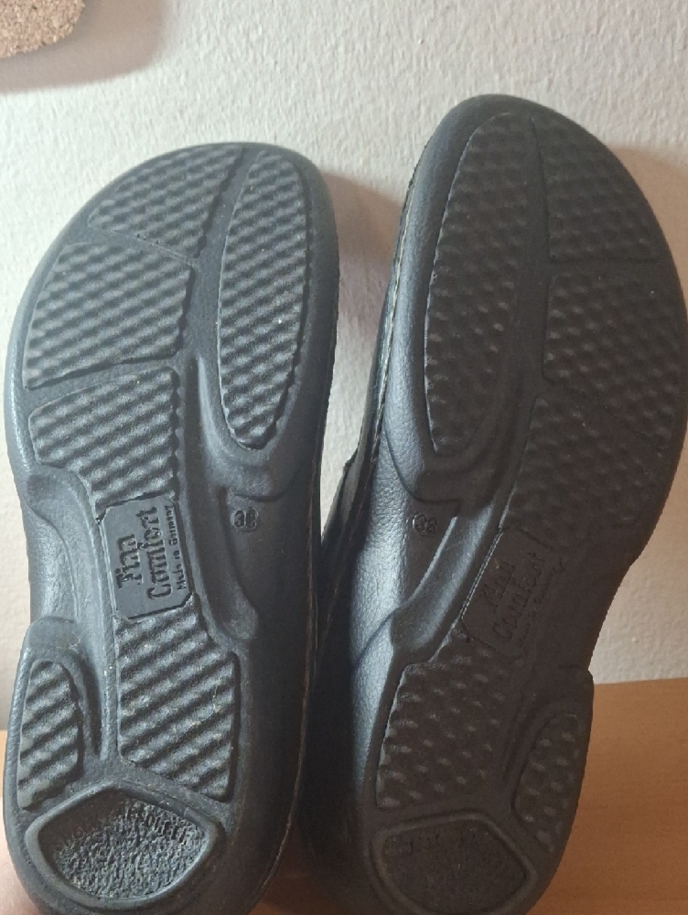 Finn Comfort Newport 2527 Black Leather Mary Jane Shoes Sz 38 / 7-7.5 - Picture 4 of 13